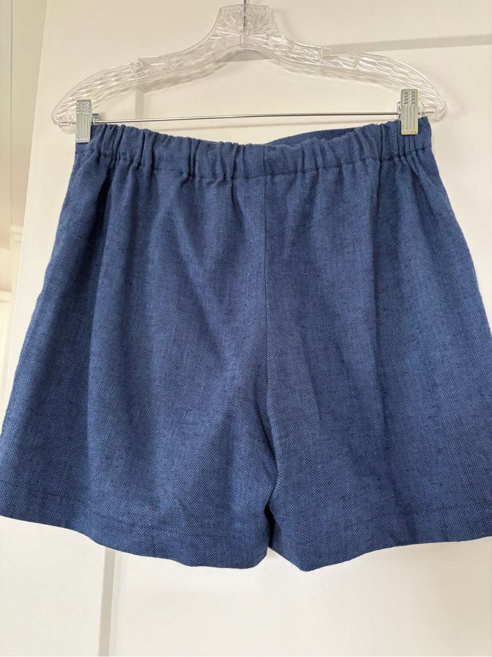 Banana Republic Blue Linen-Blend Blazer with High-Waist Shorts Set - Picture 8 of 11